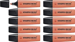 Highlighter - STABILO BOSS ORIGINAL - Pack of 10 - Orange