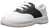 Keds School Days II Uniform Sneaker (Little Kid/Big Kid), White/Black, 4.5 M US Big Kid