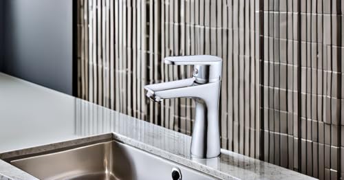 Robinet mitigeur de lavabo Eidos au design moderne et chromé