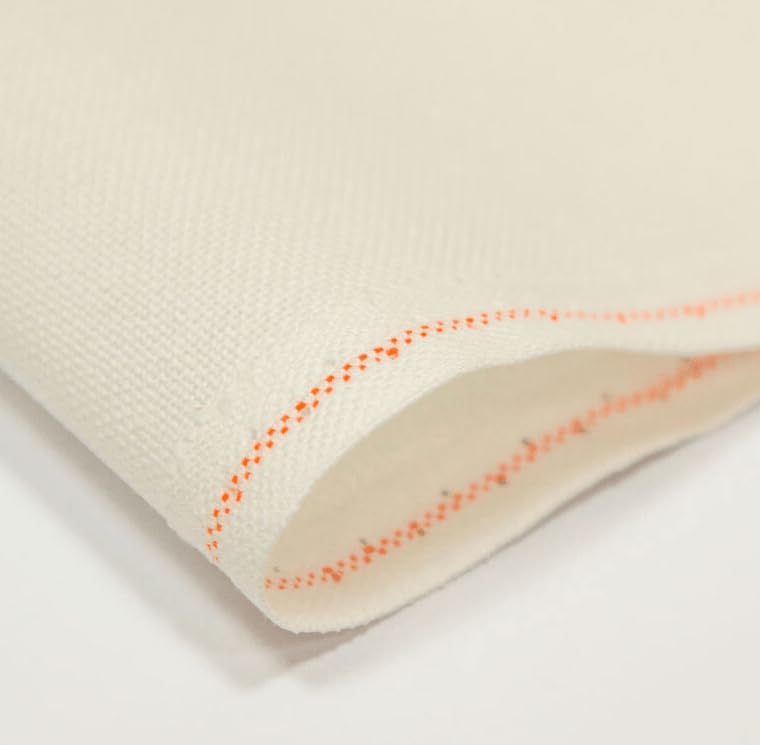 Image of Wizardi Murano 32 Count Antique White 3984 /101. Needlework Canvas, Cross-Stitch Fabric, Embroidery Cloth, Needlepoint Canvas. 52% Cotton and 48% Viscose. Precut Zweigart