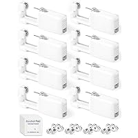 Yiorxu 8 Pièces Pistolet Piercing Oreille Jetable,Perceur D'oreille Kit Percage Acier Inoxydable Médical Stérile,Perce Oreille Sans Douleur et Auto-Perçant,Guérison Rapide pour Femmes/Hommes/Girls