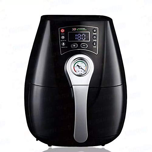 Yesuitme 3D Sublimation Vacuum Machine Heat Press Machine for Phone Cases Mugs,Mini 3D Vacuum Multi Function Sublimation Machine (Black-Phone-tailored package (C1))