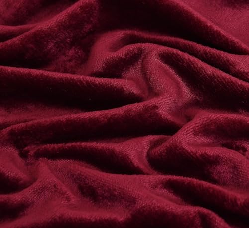 Image of Sands Premium Ultra Soft Woollen Pillow Cover Set of 2 for Winter with Zipper Closure, Cozy Pillow Case Perfect for Warmth, Flannel Warm Pillowcases, King size-18X28 Inches (Maroon)