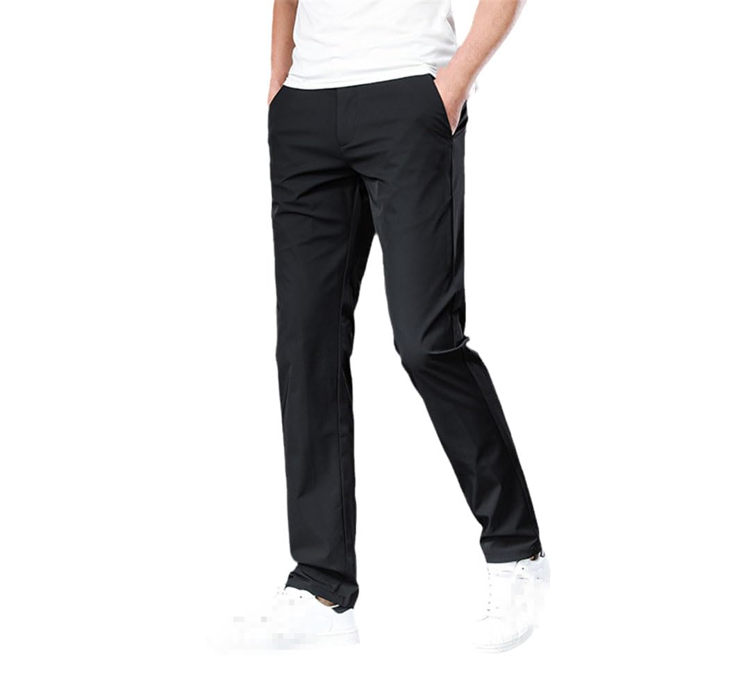 Pantalones De Hombre Pantalones Rectos De Peso Medio De Verano Pantalones Casuales De Cuerpo Entero