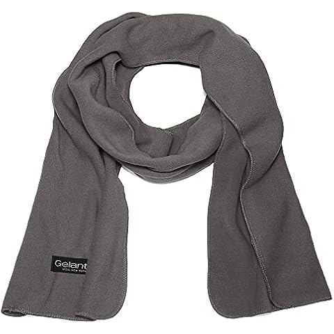 Gelante Classic Men Women Warm Fleece Scarf - 15-2066 Dark Gray Cover