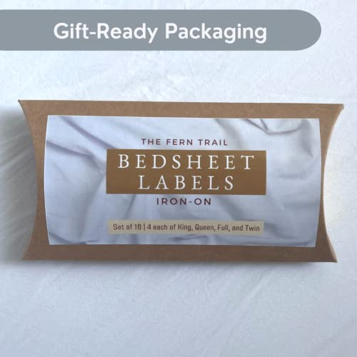 Sheet Organizer For Linen Closet | 16 Piece Iron-On Label Set | Sheet Organizers And Storage | Linen Closet Organizer | Bedsheet Organizers (White) #TOP6