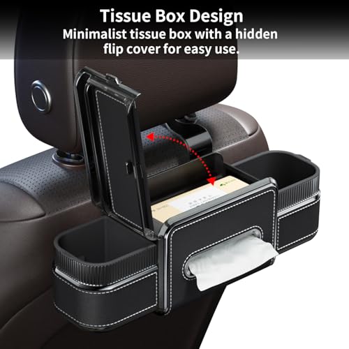 Organizador Trasero 6 en 1 para Auto con Porta Vasos miniatura 5