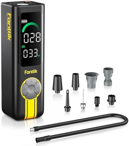 Fanttik X10 Cross Tire Inflator Portable Air Compressor, Fast Inflation/Deflation Air pump, 150PSI Cordless Inflator with Light and Power Bank, Ideal for Car, Bike, Air Mattress, Kayak, Swimming Ring