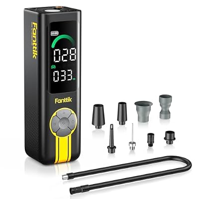 Fanttik X10 Cross Tire Inflator/Blower 2-in-1, Cordless Tire Inflator Portable Air Compressor, 150PSI Air Pump for cars and bikes, Deflate for Air Mattresses, Pool Floats, Ideal for Dad