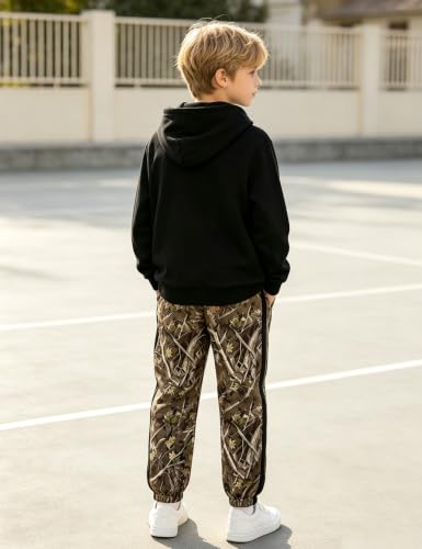 Image of Boys Clothes Boy Outfits 2-Piece Long Sleeve Hoodie and Camouflage Pants Boys Fall Winter Clothes for 6-16 Years