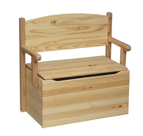 New Arrivals Little Colorado Bench Toy Box-Unfinished