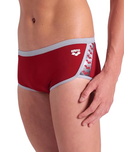 Image of ARENA Performance Men's Icons Solid Low-Waist Swim Brief Short Athletic Swimsuit