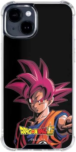 Skinit Clear Phone Case Compatible with iPhone 15 - Officially Licensed Dragon Ball Super Trunks Portrait Design