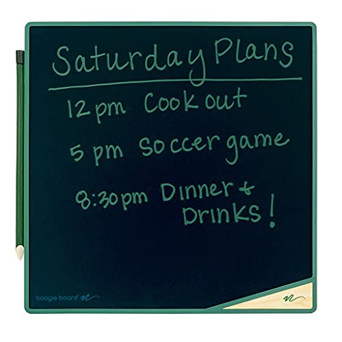 Boogie Board VersaTiles Tableau mémo pour la maison et le bureau, alternative au tableau blanc avec écran LCD de 21 x 21 cm, effacement instantané, stylet VersaPencil...