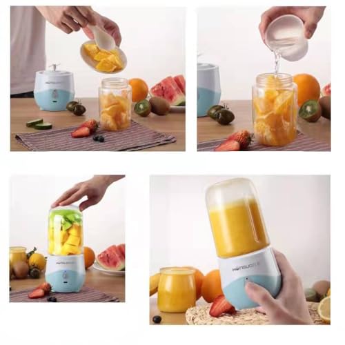 Liquidificador Individual Misturador Portátil Mini Mixer Garrafa Copo Recarregável 4 Lâminas Tritura