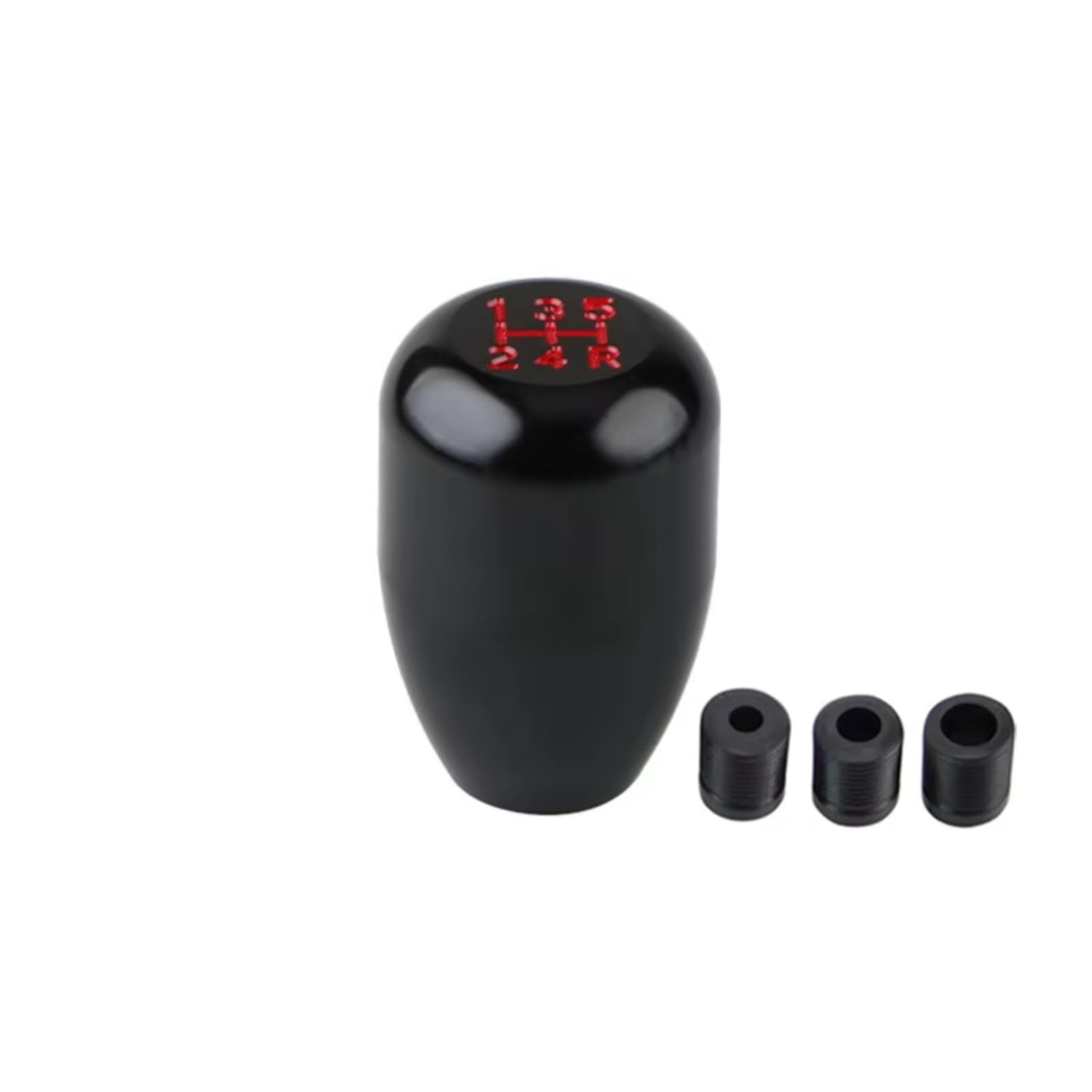 Pbqenxb Black Universal 5Speed Gear Shift Knob Stick Manual Transmission Car Aluminum Extended Shifter Head Car Shift Knobs(Black)
