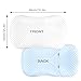 Hooyax Baby Lounger Cover 2 Pack Premium Newborn Lounger Covers, Organic Removable Infant Slipcovers for Baby Nest Lounger, Ultra Soft Snug Fit Infant Lounger Cover for Boys Girls (Blue,White)