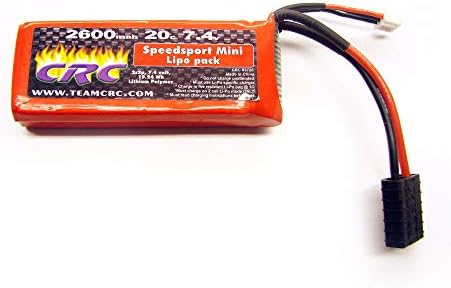 CRC Calandra Racing Concepts 7.4V 2600mAh 2S 20C Mini Speedsport Hardcase LiPo Battery: Traxxas, CLN3726