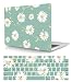 Produktbild Hülle Kompatibel mit MacBook Air 13 Zoll 2020 2019 2018 Freisetzung A1932 A2179 A2337 M1 mit Retina Display and Touch ID, Ultradünne Plastik Hartschale Schutzhülle & Tastaturschutz, Weiße Blume