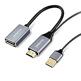 ELUTENG HDMI to DisplayPort Adapter 4K@60Hz HDMI 2.0 Male to DP Female Converter Cable for PS4/PS5/Xbox One/NS Mac Laptop Monitor (Not USB to HDMI Adapter)