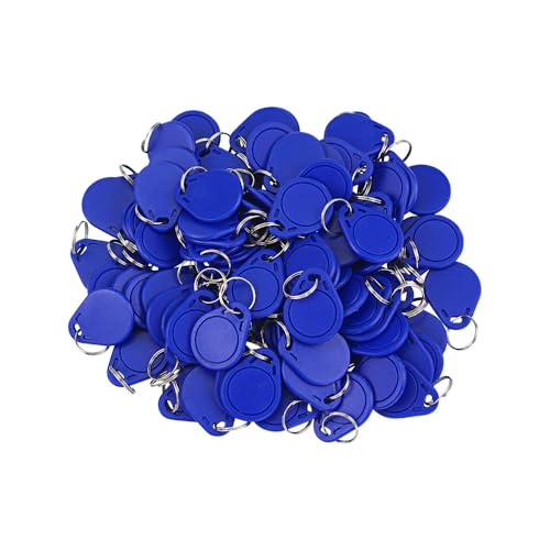 ReaIOKbii IS014443A M1 Classic NFC RFID-Token, wasserdicht, ABS, 13,56 MH2, Blau, 50 Stück