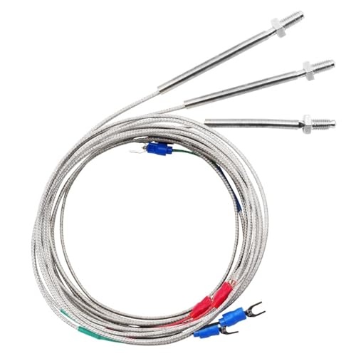 Termopar tipo J M6 sonda sensor de temperatura de 1m con acabados resistentes al desgaste mecánico