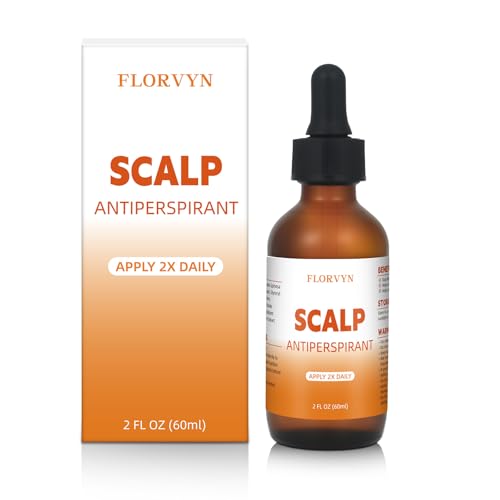 Scalp Serum for Sweaty Scalp Sweat Control Oil with Argan Oil & Ginger Root Fast-Drying Non-Greasy Natural Formula for Men & Women 2 Fl Oz White