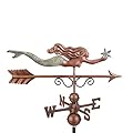 Little Mermaid Weathervane - Pure Copper Hand Finished Patina by Good Directions