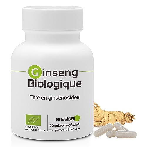 GINSENG ROUGE BIOLOGIQUE * 200 mg / 90 gélules végétales * Titré ...