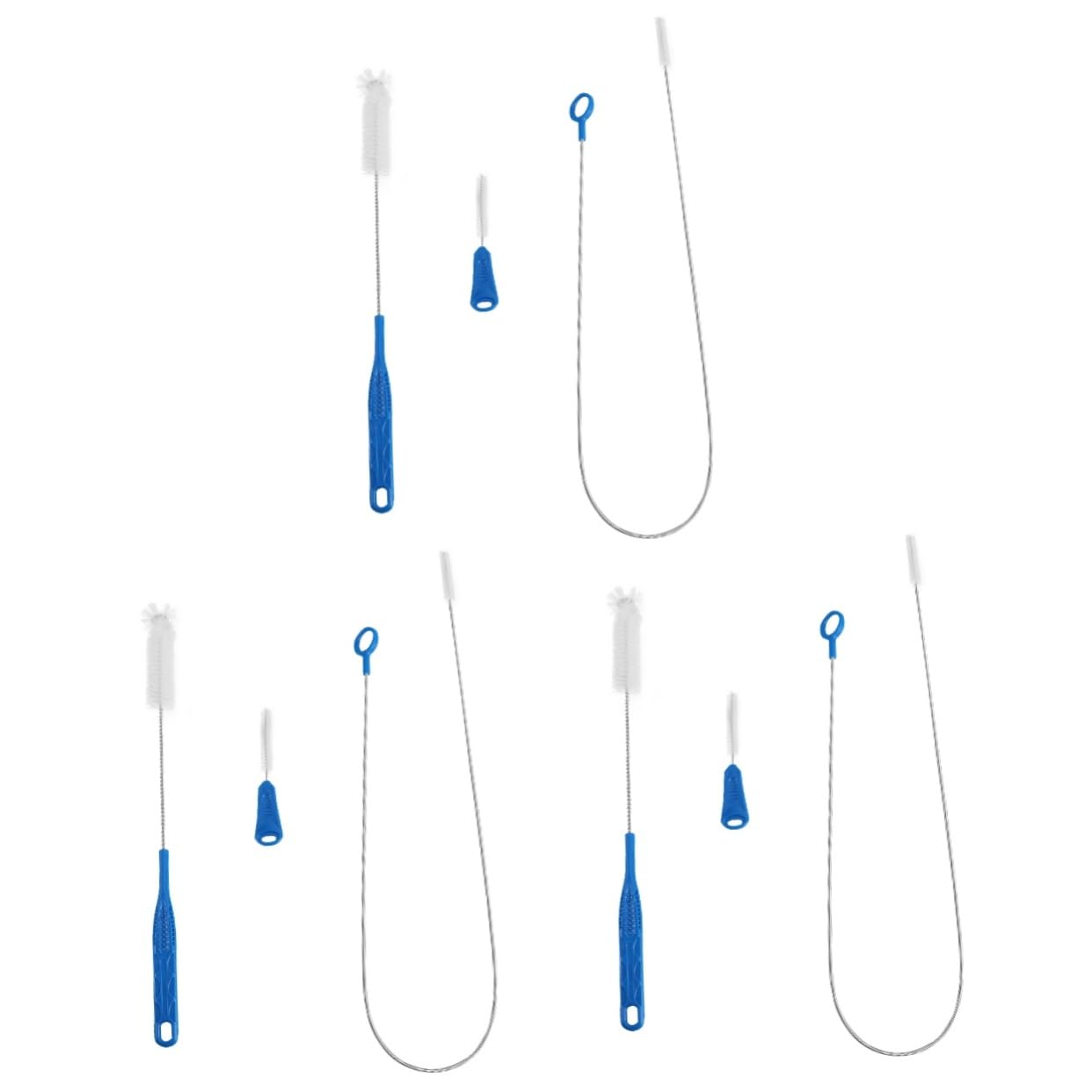 Mobestech 9 Pcs Set Flexible Flasche Pinsel Reiniger Rohr Stroh Flasche Stroh Hause Reinigung Liefert Weiß