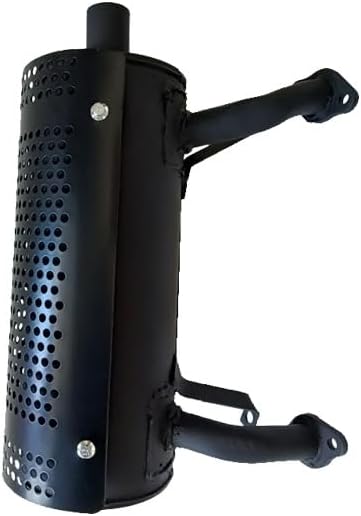 Start Side Outlet Muffler for Honda Engines GX610 GX630 GX660 GX690,Black (Left Side)