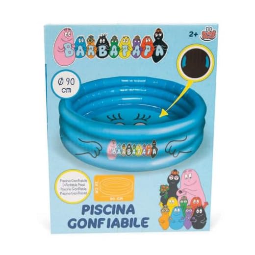 Grandi Giochi Barbapapá Piscina Inflable Infantil Con 3 Anillas Medidas 90Cm-Bap31000 Bap31000