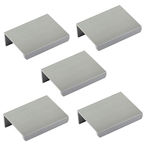 Set de 5 x Poignées de Meuble Blankett Jane 50 mm Chrome mat Poignée pour Placard Poignées Fixation Arrière Poignées de Tiroir de Sotech