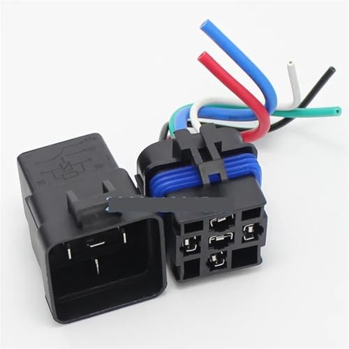 Relais 12V 40A avec prise câblée pour éviter la surchauffe des circuits auto