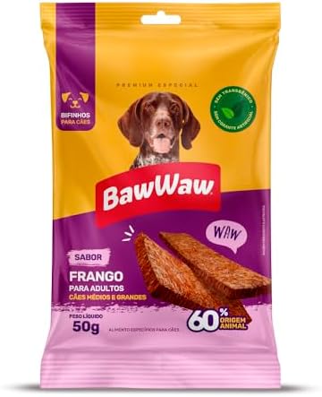 Bifinho Baw Waw para cães sabor Frango 50g
