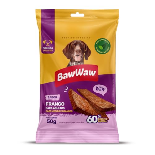 Bifinho Baw Waw para cães sabor Frango 50g