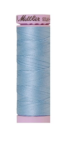 Hilo de algodón Mettler Silk-Finish, 150 m, azul miniatura 1