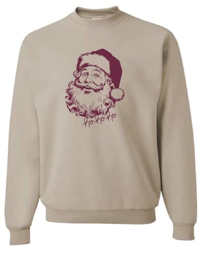 Vintage Santa Womens Crewneck - Sandstone Small