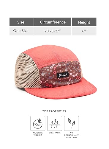 Image of Skida Lightweight Run Cap Moisture-Wicking Snug Fit Crushable Packable Ideal for Running Golf Tennis Pickleball