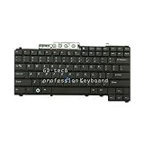 GD-tec8 Laptop Keyboard Compatible with Dell Latitude D620, D630, D820, Precision M2300, M4300, M65 - USB, QWERTY, Black, Modern Design, 19 Keys