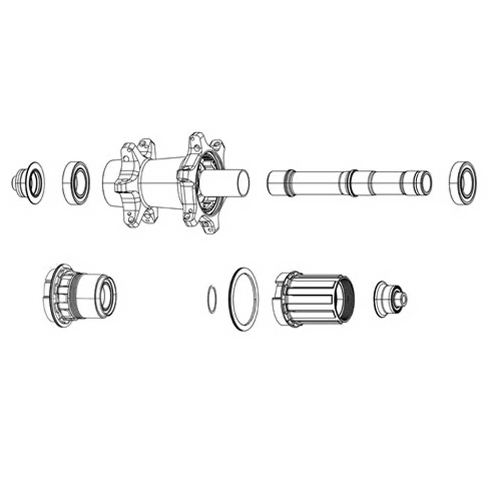 Sram Zipp accessorio kit 6 cricchetti ruota Libera Con Molle mozzo ZR1