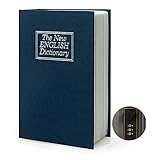 Diversion Book Safe Storage Box (9.5'×6'×2.2'), Dictionary Secret Safe Can with Security Combination Lock, Diversion Book Hidden Safe (Blue dictionary,Combination)