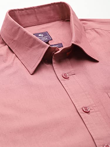 Image of Allen Cooper Solid Shirts for Men - 100% Cotton Comfort Fit Casual and Formal Shirt - Breathable, Soft, Classic Style (Multiple Colors)