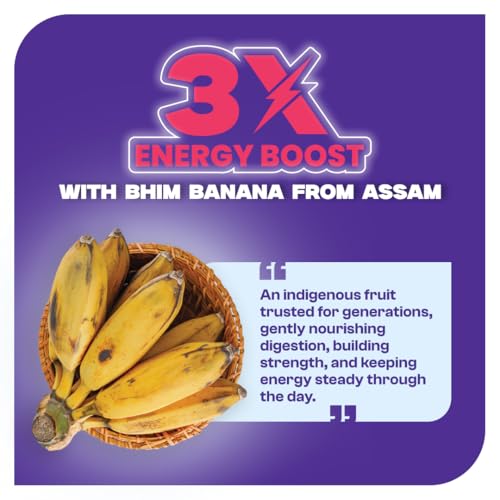 Image of ProToGrow Fitbhim Chocolate Nutrition Drink Powder for kids 2+ Years - 200g | Belgian Chocolate Flavor | Bhim Banana, Brahmi, Ashwagandha & DHA | Supports Height, Weight & Immunity