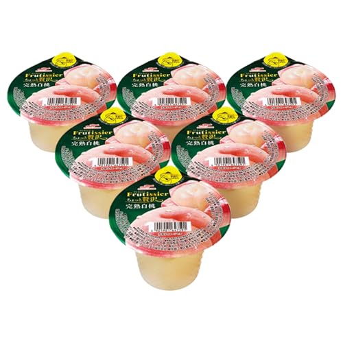 マルハニチロ カップゼリー フルティシエ ちょっと贅沢シリーズ 完熟白桃 6個入×1箱 ku-czhax6