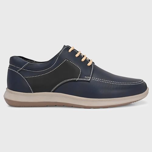 Image of Centrino Men's Casual Lace-Up Shoes | Comfortable Round Toe Lace-Up Derby Shoe with Rugged Rubber Thick Sole for Casual, Office, College, Outdoor, Travel, Trekking, Weekend Outing(8102)