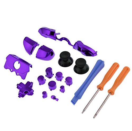 Image of for Xbox One Elite Replacement Full Buttons Bumper Triggers T6 T8 Screwfor Xbox One Controller with 3.5mm Jack (Chrome Purple)