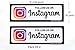 eSplanade Sign Sticker Instagram Facebook and Instagram Facebook Combo+ (Instagram Sign)