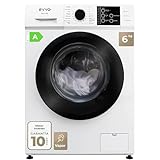 EVVO Lavadora Carga Frontal TERRA K6 - Lavadora Eficiencia Energética A, Fondo Estrecho 44 cm