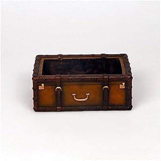 Home-organizer Tech Retro Literature Book Suitcase Design Resin Succulen...